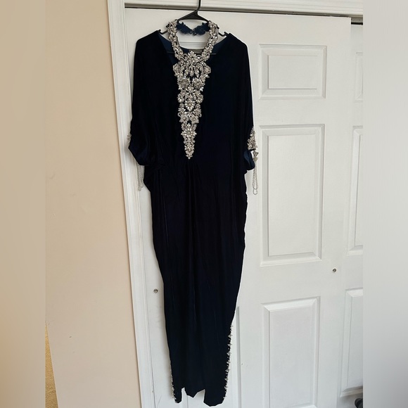 JEEM Pakistani dress Kaftan for sale, comes with trousers. Like new SIZE SMALL - Picture 1 of 3